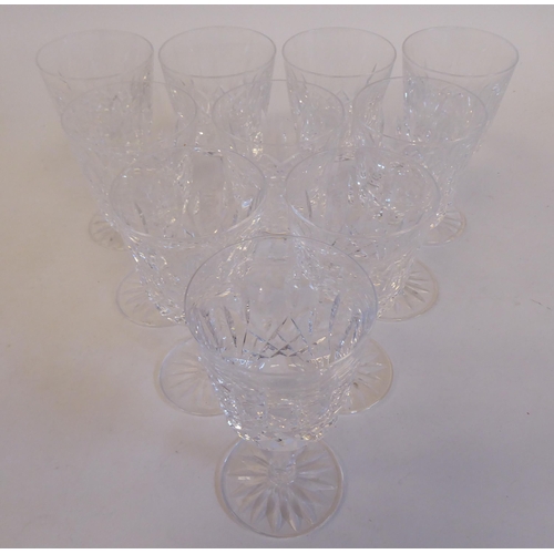 98 - Ten Waterford crystal Lismore pattern liqueur glasses 