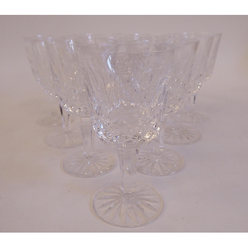 98 - Ten Waterford crystal Lismore pattern liqueur glasses 