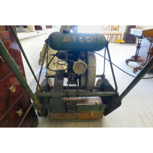 270 - A vintage ATCO petrol driven lawn mower with a 16