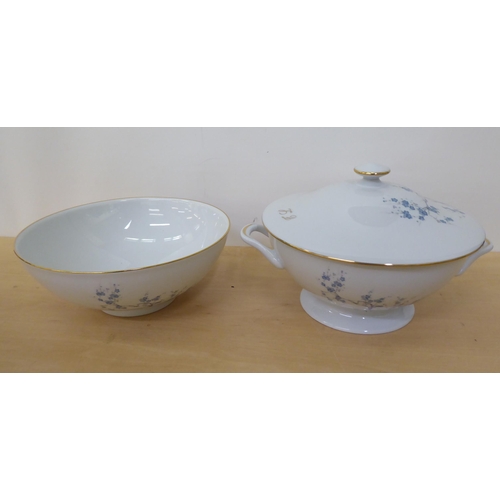 274 - Limoges porcelain Monet Bleu pattern tableware