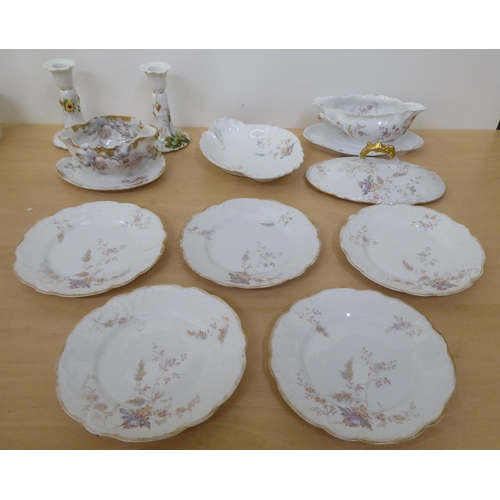 280 - Porcelain and china teaware: to include Limoges and other European