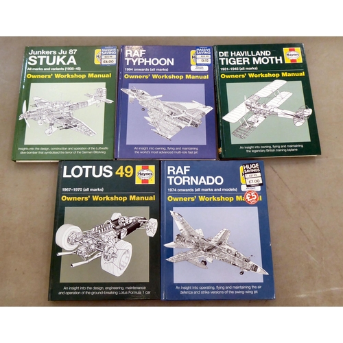 348 - Books, Haynes manuals: to include 'RAF Typhoon' and 'Apollo 13'