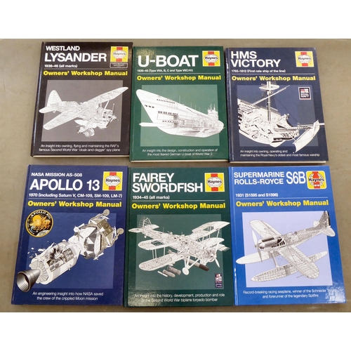 348 - Books, Haynes manuals: to include 'RAF Typhoon' and 'Apollo 13'