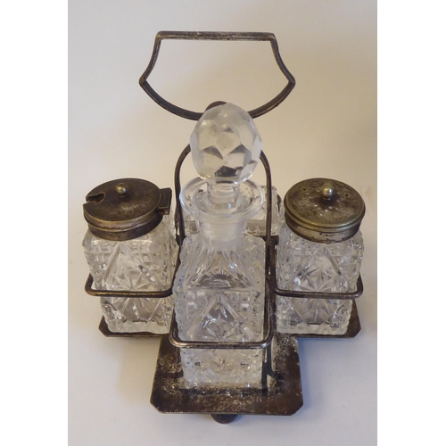 184 - Early 20thC and later collectables: to include small copper jelly moulds; a silver plated table crue... 