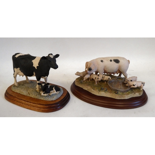 185 - Decorative items: to include two Border Fine Arts composition farmyard groups&nbsp; 4