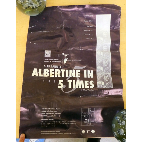 223 - A mixed lot: to include printed and promotional ephemera&nbsp; rolled and unframed