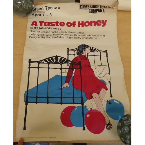 223 - A mixed lot: to include printed and promotional ephemera&nbsp; rolled and unframed