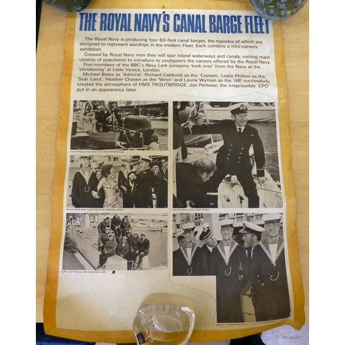 223 - A mixed lot: to include printed and promotional ephemera&nbsp; rolled and unframed