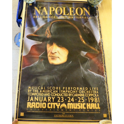 223 - A mixed lot: to include printed and promotional ephemera&nbsp; rolled and unframed