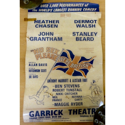 223 - A mixed lot: to include printed and promotional ephemera&nbsp; rolled and unframed