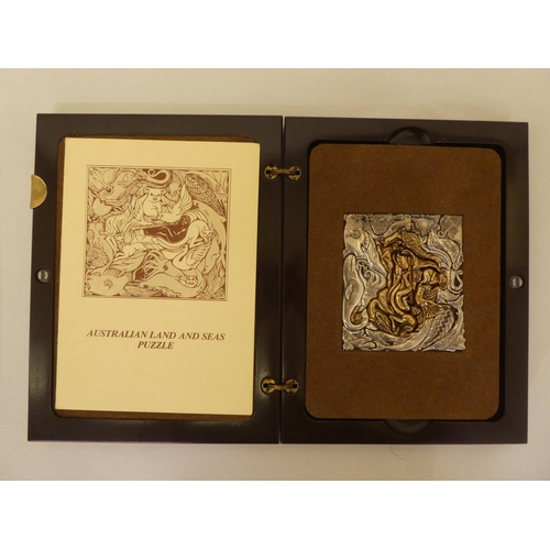 352 - A puzzle 'Australian Land and Seas'  Limited Edition 0585/1,500 struck in bronze and silver&nbs... 