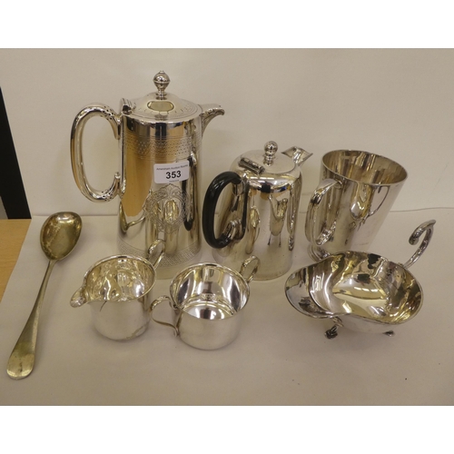 353 - Silver plated tableware and flatware