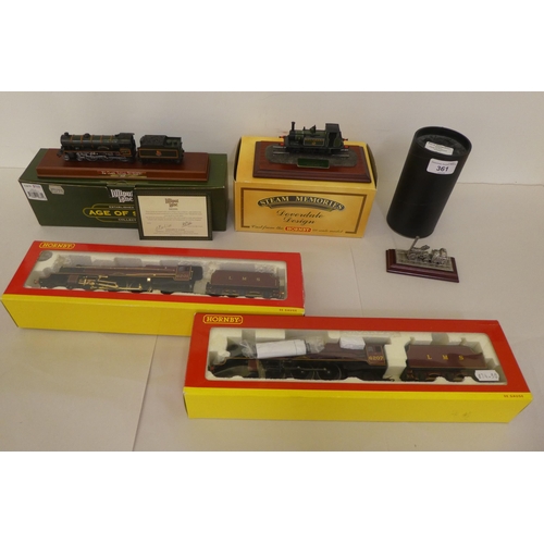 361 - Train collectables, viz. a Hornby 00 gauge loco and tender 'Princess Class Arthur of Connaught'; and... 