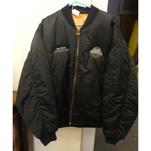 351 - Seven mens branded jackets, mainly sizes Large & Extra Large, viz. one sports jacket, in leather... 