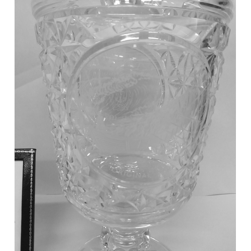 132 - A Stuart Crystal RNLI anniversary chalice  Limited Edition 26/150  14