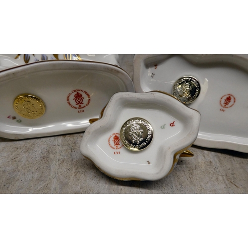 152 - Three Royal Crown Derby china paperweights: to include a ram  5