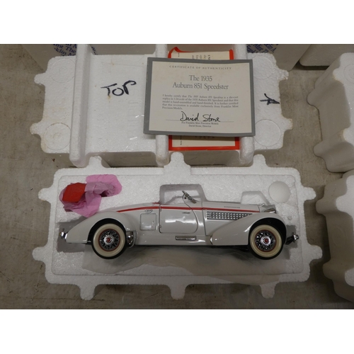 176 - Four Franklin Mint diecast model vehicles: to include a '1939 Maybach Zeppelin'; and an 'Easy Rider ... 