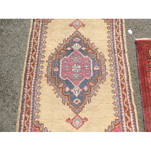 205 - A prayer rug, on a red ground  20