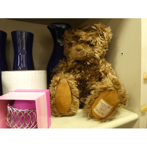 219 - Decorative items: to include a Giorgio Collector's Teddy bear from 1997  10