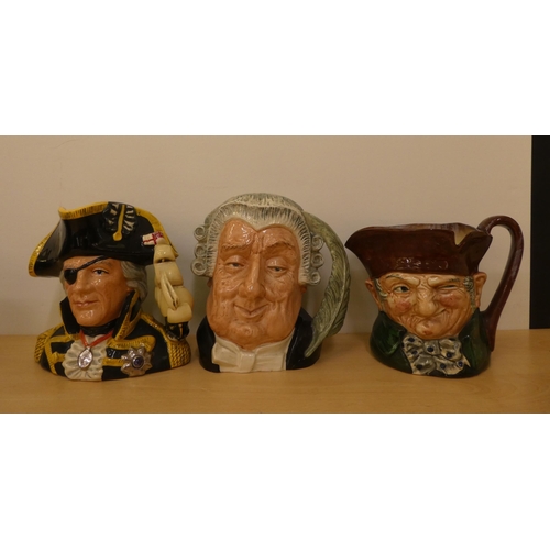 236 - Character and Toby jugs: to include Royal Doulton 'Robin Hood'  D6527  8