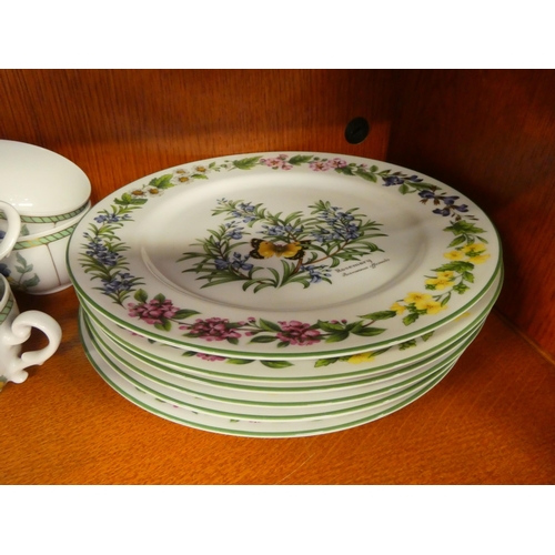 247 - Heinrich Villeroy & Boch Indian Summer pattern china teaware; and Royal Worcester china Herb pat... 