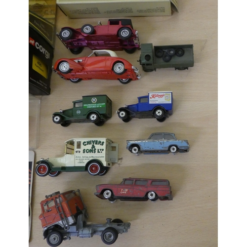 259 - Uncollated diecast model vehicles with examples by Corgi, Days Gone By and Models of Yesteryear ... 