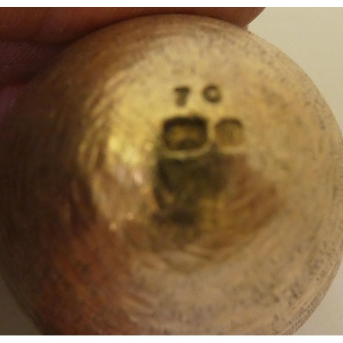 271 - A Stuart Devlin textured silver 'surprise' egg, the cover revealing a gilded and enamel frog, amongs... 