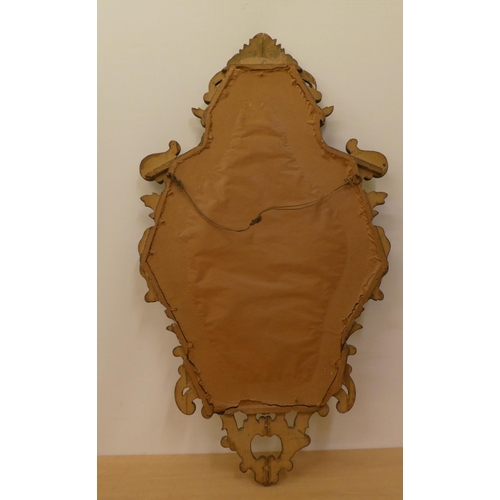 278 - A mixed lot: to include a 20thC rococo design mirror, in a gilt gesso frame  31