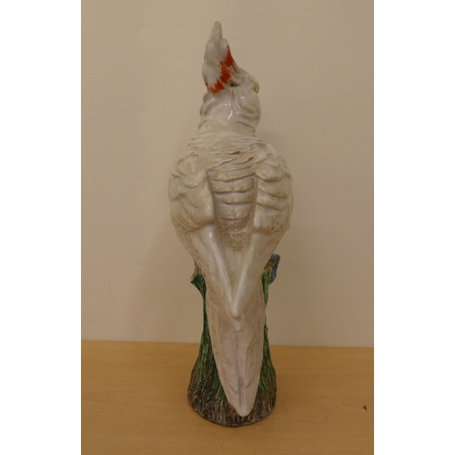 282 - An Italian pottery model, a cockatoo  16