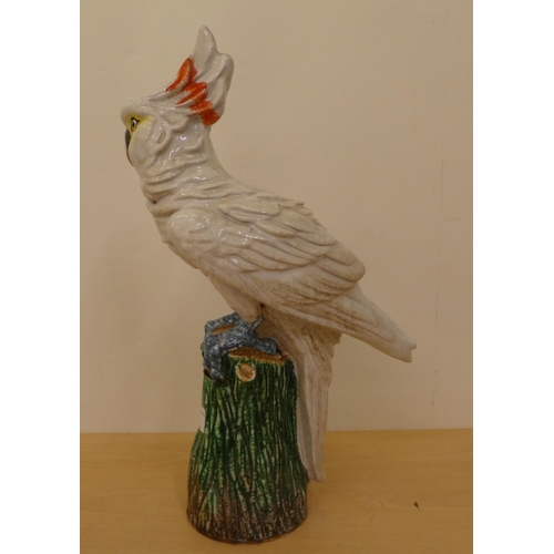 282 - An Italian pottery model, a cockatoo  16