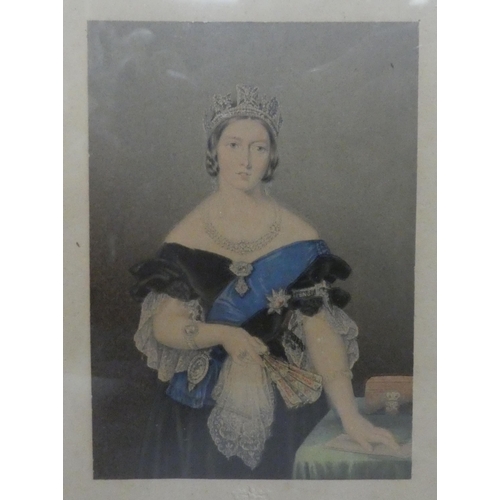 30 - Pictures: to include a pair of Baxter prints, 'Queen Victoria' and 'Prince Albert'  7