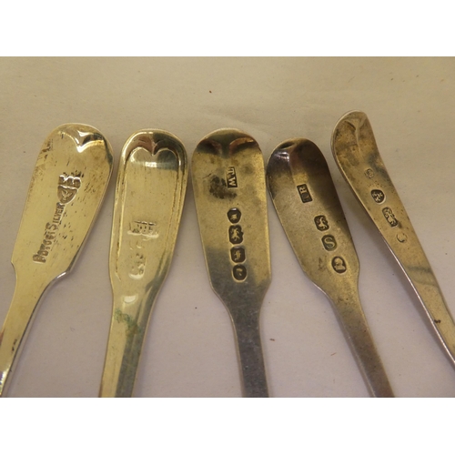 306 - Silver items: to include 19thC condiments spoons  mixed marks 