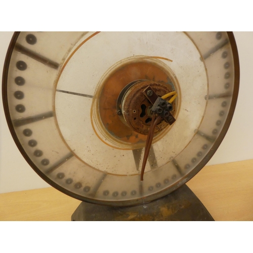 316 - Clocks: to include a cast metal Synclock electric example, faced by a Roman dial  13