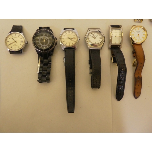 338 - Variously strapped and cased wristwatches