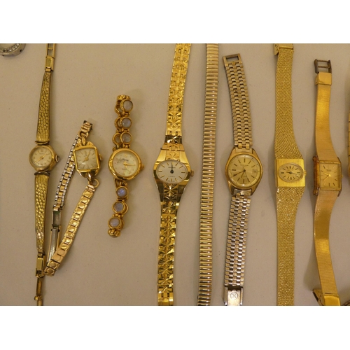 338 - Variously strapped and cased wristwatches