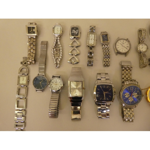 338 - Variously strapped and cased wristwatches