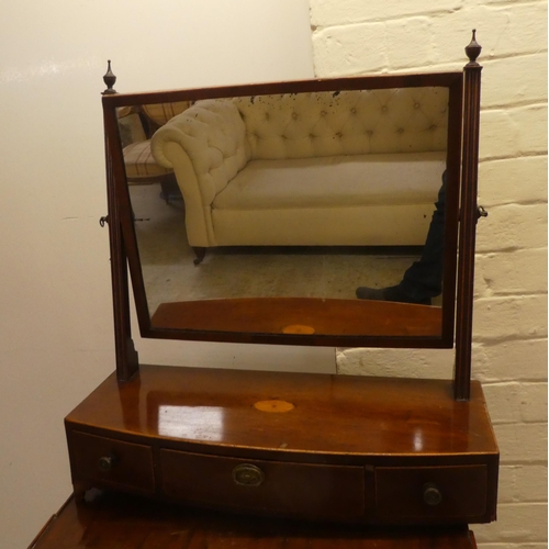 43 - Small period furniture: to include a late Victorian mahogany cupboard with a shallow galleried top, ... 