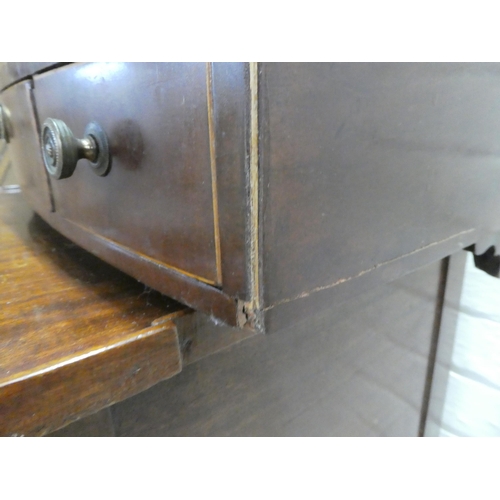 43 - Small period furniture: to include a late Victorian mahogany cupboard with a shallow galleried top, ... 