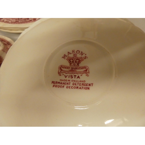 55 - A Masons china Vista pattern dinner service: to include a tureen and cover  14