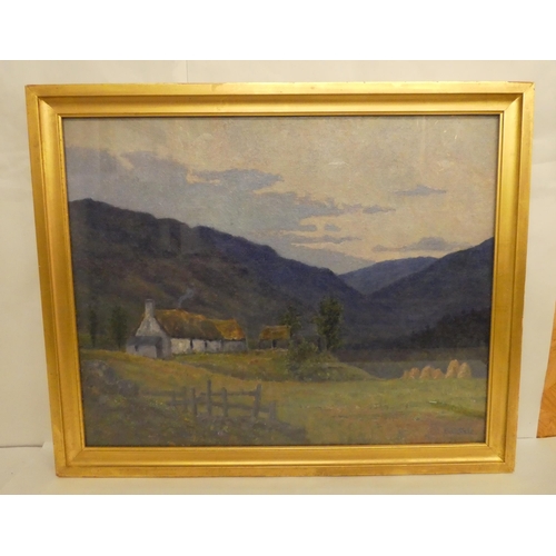 57 - Two works by EE Sale - two dissimilar landscapes  oil on canvas  bearing a signature &... 