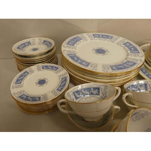 60 - A Coalport china Revelry pattern dinner service: to include a charger  15