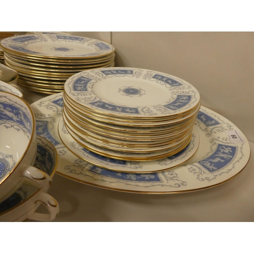 60 - A Coalport china Revelry pattern dinner service: to include a charger  15