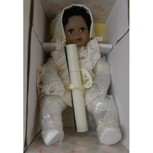 94 - Collector's Limited Edition porcelain and other dolls  all approx. 15