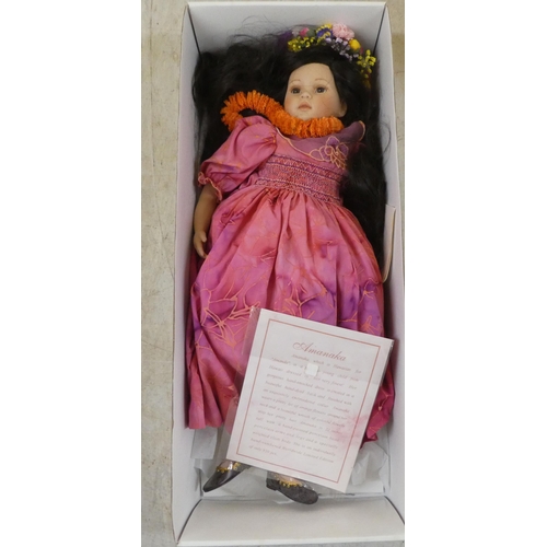 98 - Nine Pauline's Limited Edition dolls  largest 20