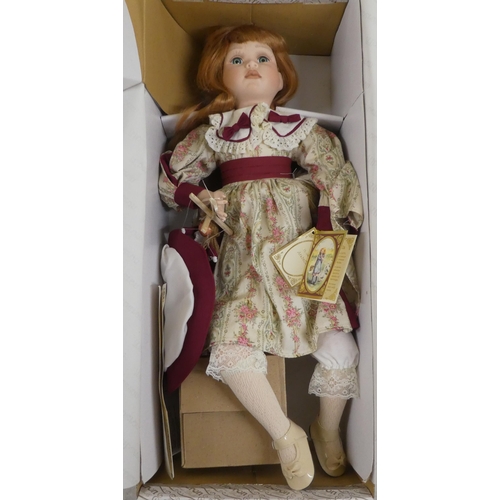 99 - Alberon collector's dolls  largest 18