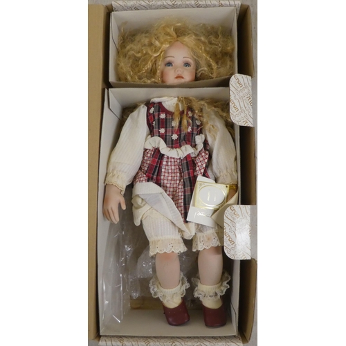 99 - Alberon collector's dolls  largest 18