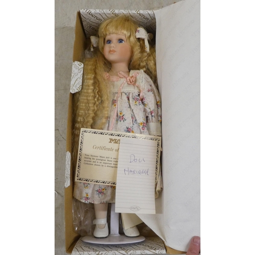 99 - Alberon collector's dolls  largest 18