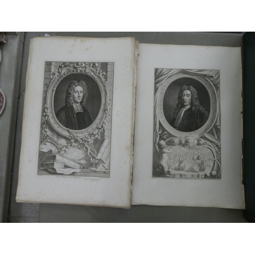 319 - Approx. sixty 18thC portrait engravings by I & P Knapton  20