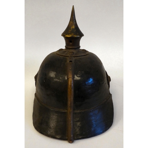 107 - A Great War German Saxon pickelhaube(Please Note: this lot is subject to the statement made in the A... 