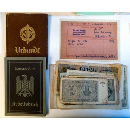 108 - World War II German ephemera: to include photographs, letters and leaflets(Please Note: this lot is ... 